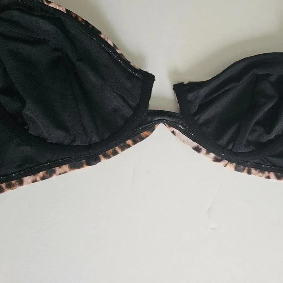Cheetah Print Underwire Bikini Top - Picture 2 of 3